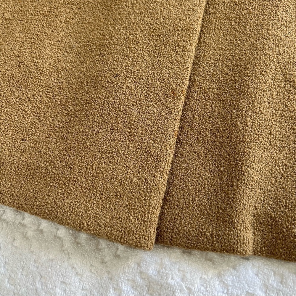 Vintage 1950s Stevens Hockanum Fabric Topaz Mink Boucle Fabric Top Coat - Picture 11 of 11